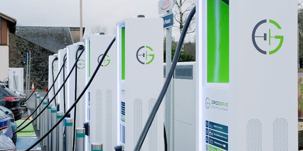 Charging Cables and GRIDSERVE Chargers at Roadchef Annandale Water
